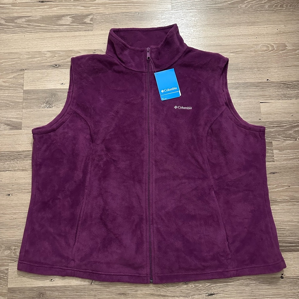 Columbia Purple Fleece Vest